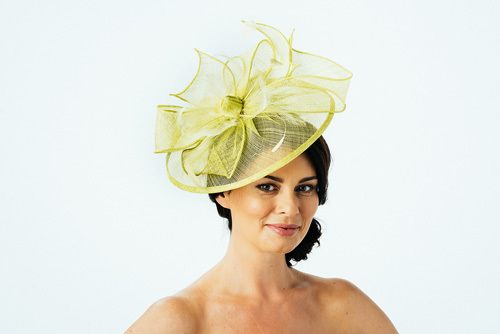 Lime Green Printed Pure Silk Tiered Dress with Bolero 4111