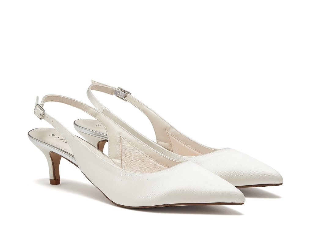 Rainbow Slingback Satin Shoes