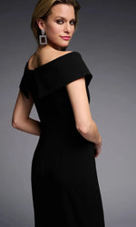 Load image into Gallery viewer, Sheer Panel Off shoulder Trumpet Dress 223743
