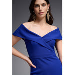 Load image into Gallery viewer, Sheer Panel Off shoulder Trumpet Dress 223743
