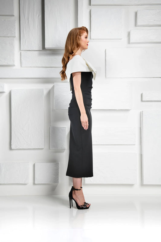 Boo Bow Monochrome Dress