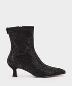Load image into Gallery viewer, Lavalette Black Ankle Boots with Rhinestones 25423
