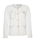 Load image into Gallery viewer, Offwhite Jacket with Gold Accents RH800
