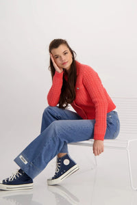 Bootcut Jeans with Cuff Patch 408374