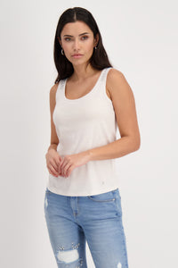 Off-White Vest Top with Rhinestone 408391