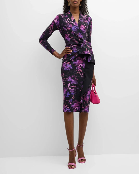 Aella Pink Print Dress