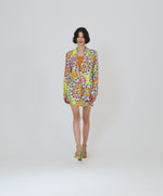 Load and play video in Gallery viewer, Vibrant Floral Print Blazer 33-1001
