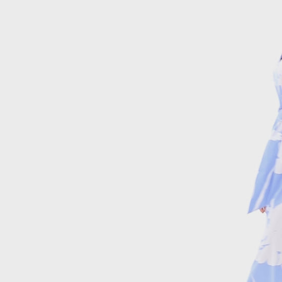 K-Design Blue Floral Cotton Shirt Dress