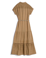 Load image into Gallery viewer, Black Broderie Anglaise Midi Dress ITO001
