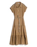 Load image into Gallery viewer, Black Broderie Anglaise Midi Dress ITO001
