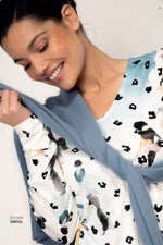 Load image into Gallery viewer, Parisian Print Long-Sleeved Top  EMR106
