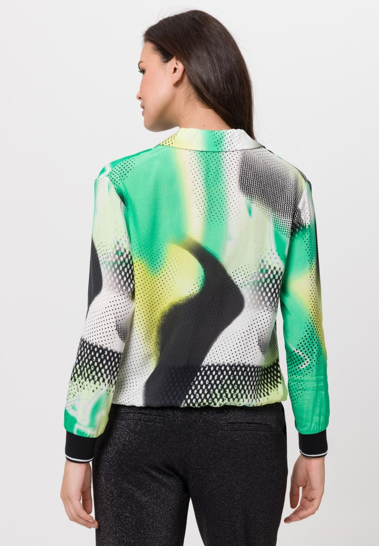 Tuzzi Slip-on Blouse with All-over Print 421110