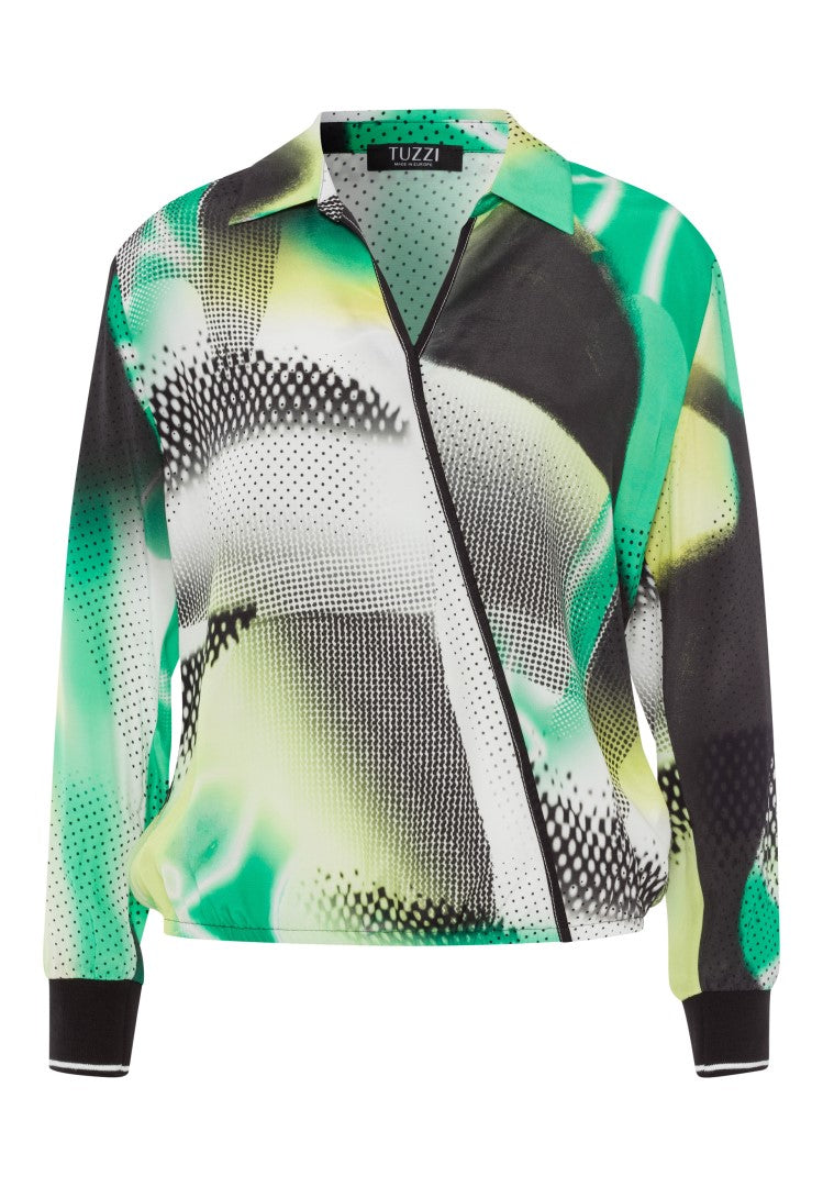Tuzzi Slip-on Blouse with All-over Print 421110
