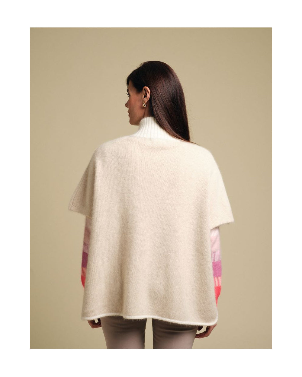 Fuego Mink Poncho Jacket