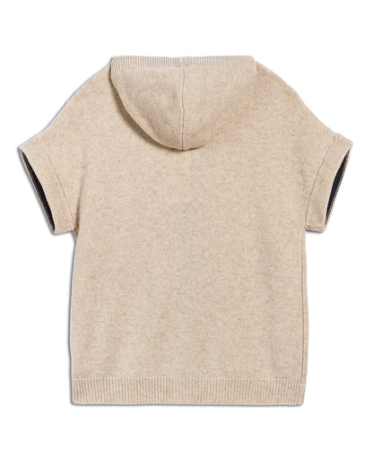 Merino Wool Hooded Knit Gilet