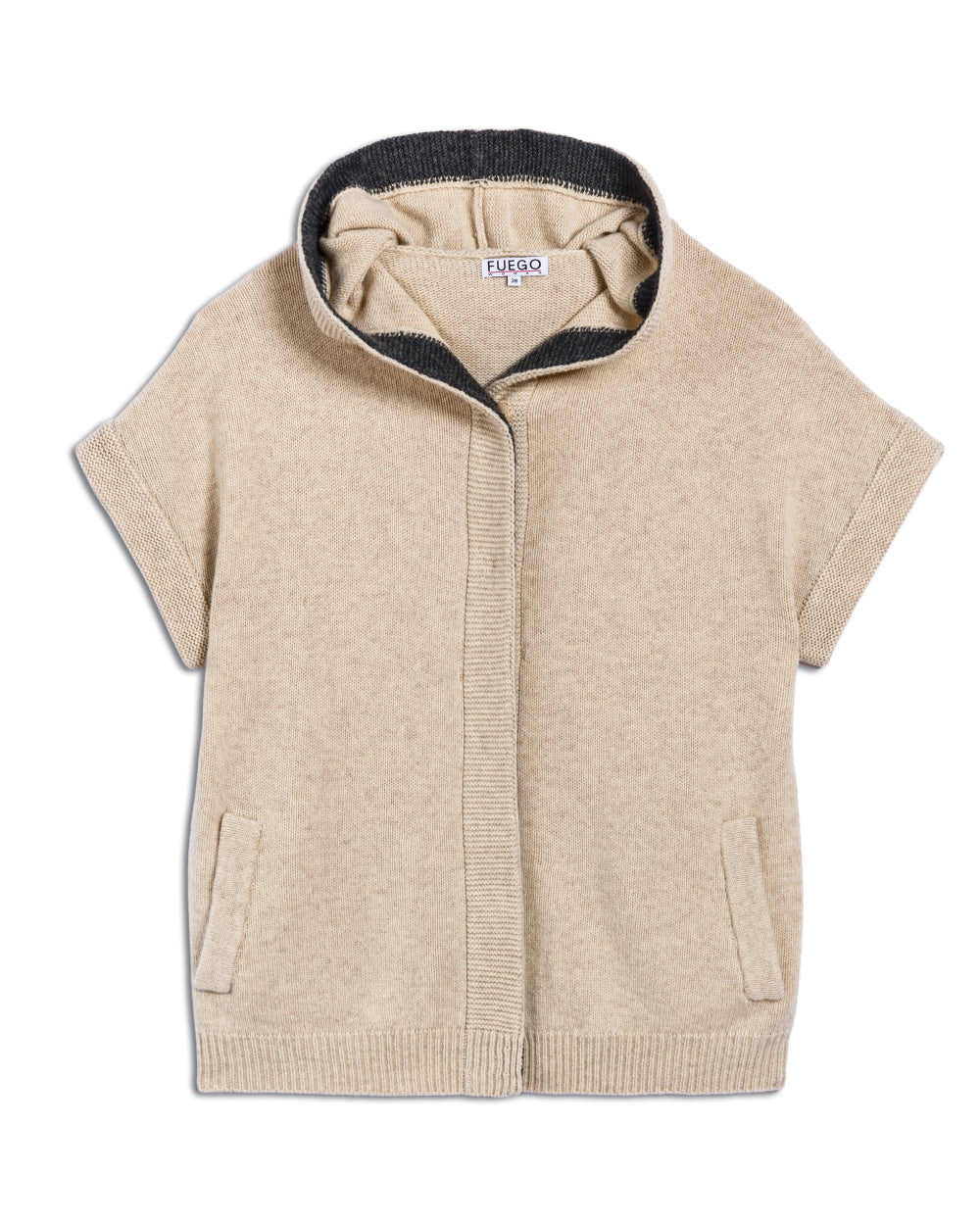 Merino Wool Hooded Knit Gilet