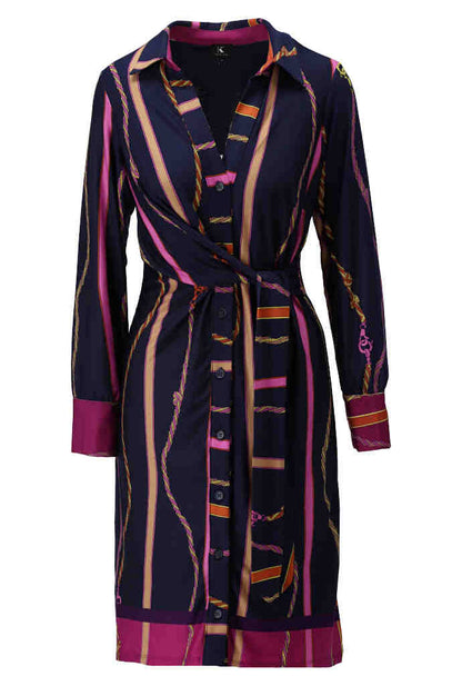 Chain Print Dress Z318