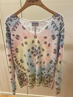 Load image into Gallery viewer, Pastel Tie Dye Flower Print Jumper-KE408
