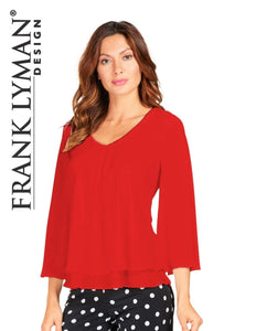 Frank Lyman Double Layered Tunic Top - Lucindas on-line