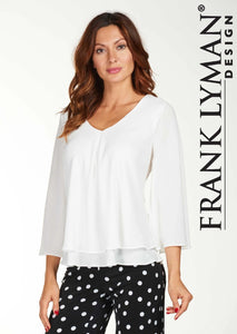 Frank Lyman Double Layered Tunic Top - Lucindas on-line