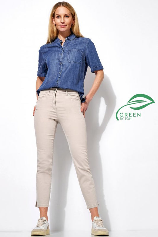 Be Loved Beige Crop Jeans 1225-58