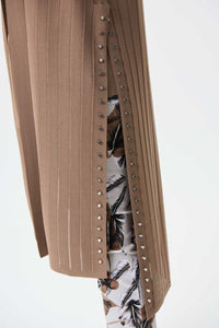 Tan Long Cardigan with Studs detail 222929