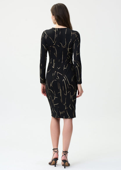 Gold Chain Print Dress 224284