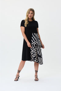 Joseph Ribkoff Printed Tiered Midi Dress 231110