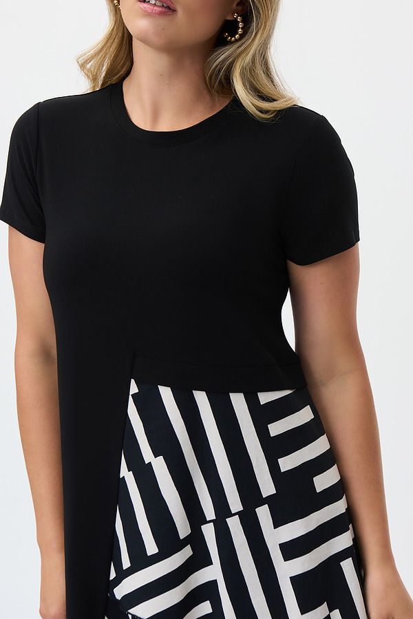 Joseph Ribkoff Printed Tiered Midi Dress 231110