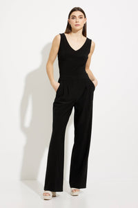 Wide Leg Pleated Trousers 231136