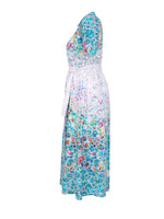Load image into Gallery viewer, Bubbles Print Midi Dress with Short Sleeves 23758

