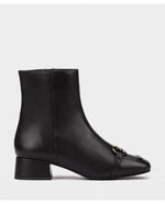 Load image into Gallery viewer, Black Ankle Leather Boots 24298
