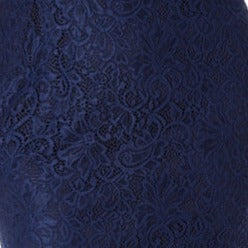 Navy Off shoulder Lace Dress
