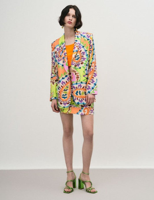Access Fashion Vibrant Floral Print Blazer 33-1001