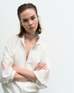 Load image into Gallery viewer, White Strass Bomber Jacket 33-1098
