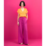 Load image into Gallery viewer, V-Neck Crushed Satin Top 33-2108
