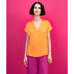Load image into Gallery viewer, V-Neck Crushed Satin Top 33-2108
