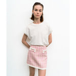 Load image into Gallery viewer, Rhinestone Detailed Cap Sleeves  T-shirt 33-2168
