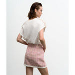 Load image into Gallery viewer, Rhinestone Detailed Cap Sleeves  T-shirt 33-2168
