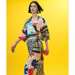 Load image into Gallery viewer, Floral Pattern Wrap Dress 33-3347
