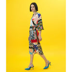 Load image into Gallery viewer, Floral Pattern Wrap Dress 33-3347
