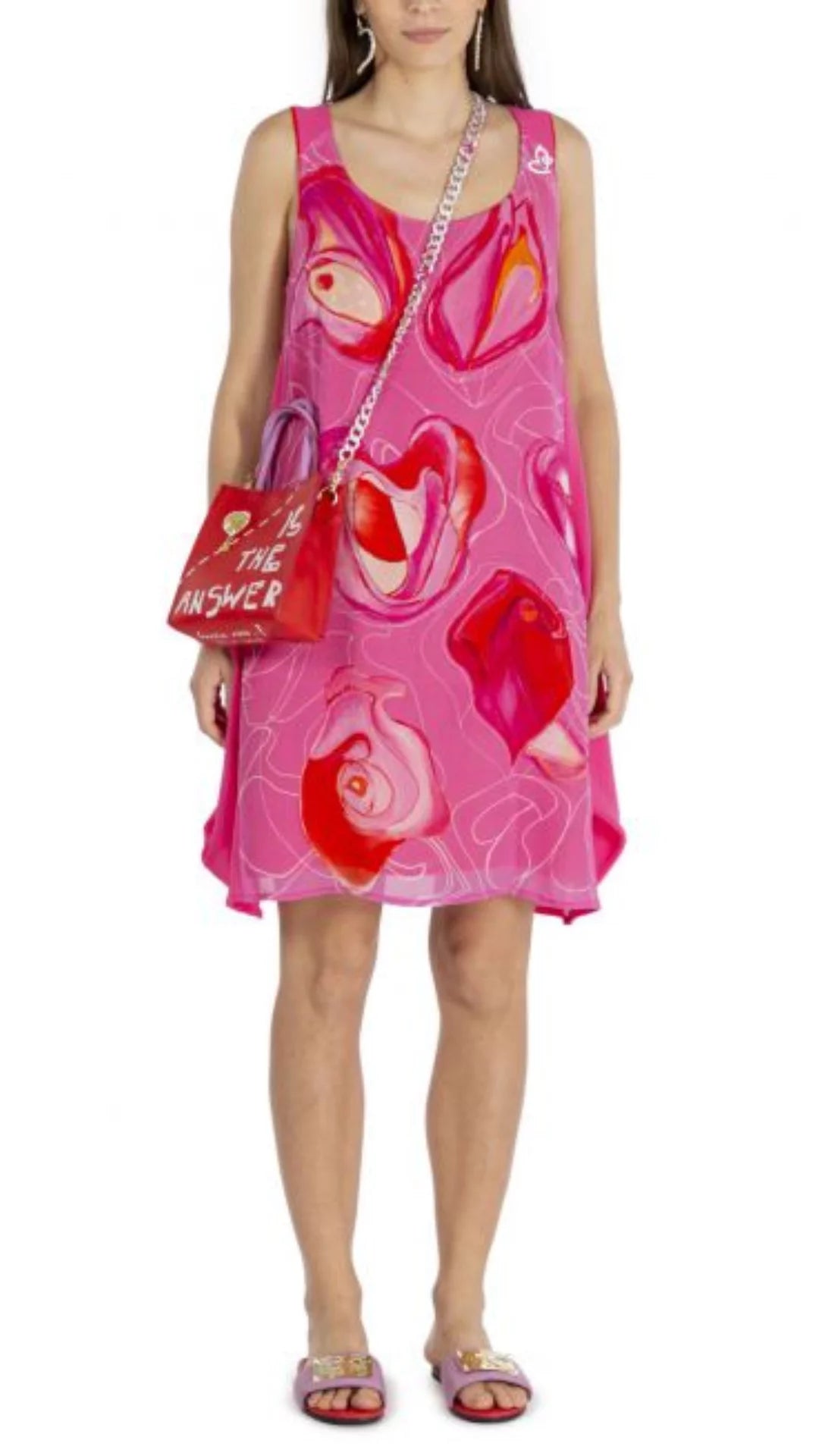 Elisa Cavaletti St. Fiori Pink Dress