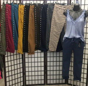 Italian Designer Pull-on Loungewear Pants - Lucindas on-line