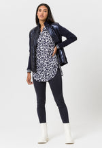 Load image into Gallery viewer, Navy Quilted Cardigan 455057
