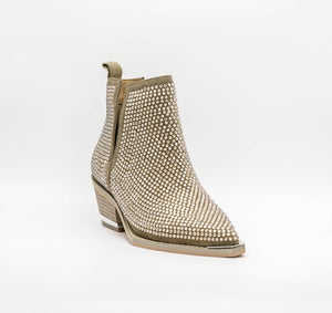 Cristal Suede Ankle boots with Rhinestones