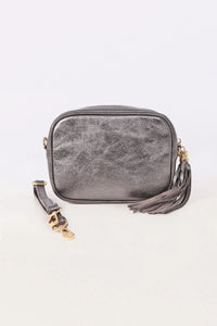 Metallic Leather Camera Bag