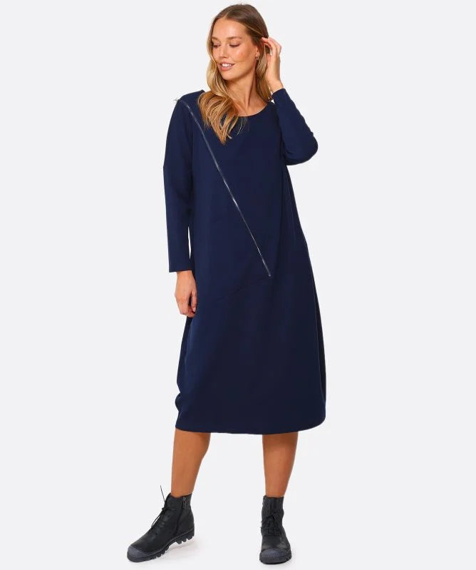 Asymmetric Zip Dress 36006