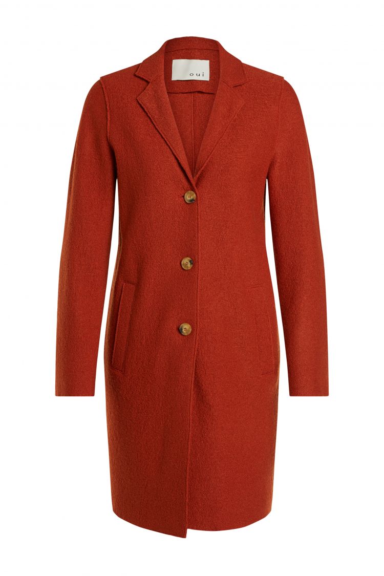 Classic Wool Coat in Cinnamon 2996