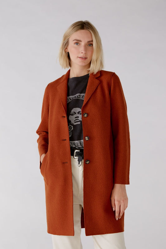 Classic Wool Coat in Cinnamon 2996