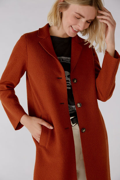 Classic Wool Coat in Cinnamon 2996